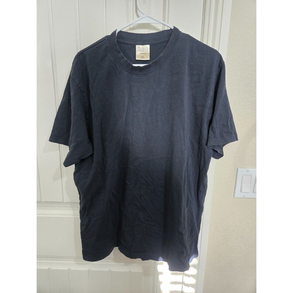 Maison Article Standard Men’s XL Black 100% Cotton T-Shirt Oversized Basic Tee